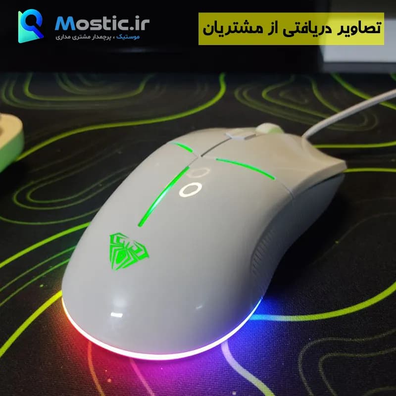 ماوس باسیم گیمینگ آئولا مدل WIND F820 — تصویر ۸