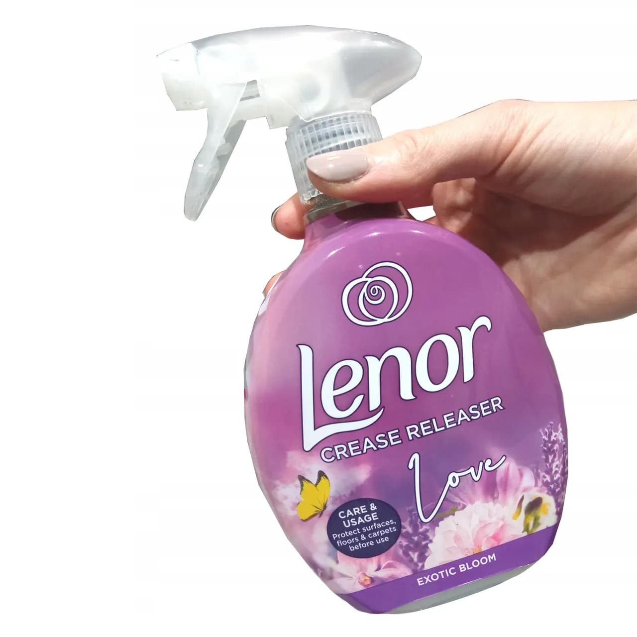 اسپری ضد چروک و خوشبو کننده لباس لنور lenor رایحه Exotic Bloomحجم 500 میل — تصویر ۱۰