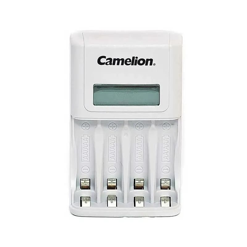 شارژر باتری قلمی و نیم قلمی 4 کاناله کملیون مدل BC-1012 به همراه نمایشگر LCD وضعیت شارژ باتری