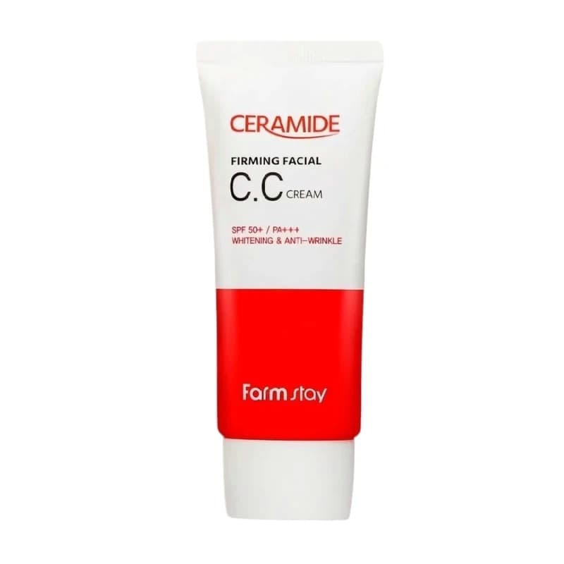 سی سی کرم ضد چروک و روشن کننده سرامید فارم استی Spf50 حجم 50 گرم — تصویر ۲