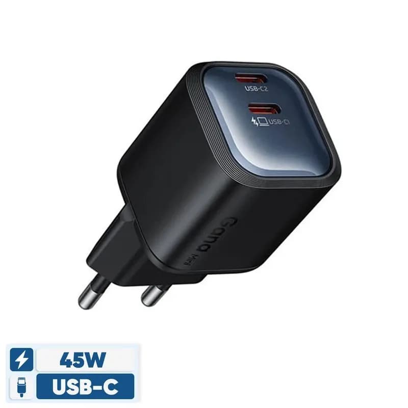 شارژر دیواری 45 وات دو پورت فست شارژ مک دودو مدل CH-100