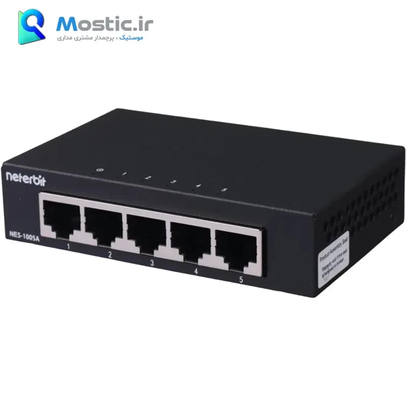 سوییچ 5 پورت شبکه نتربیت مدل NES-1005A — تصویر ۳