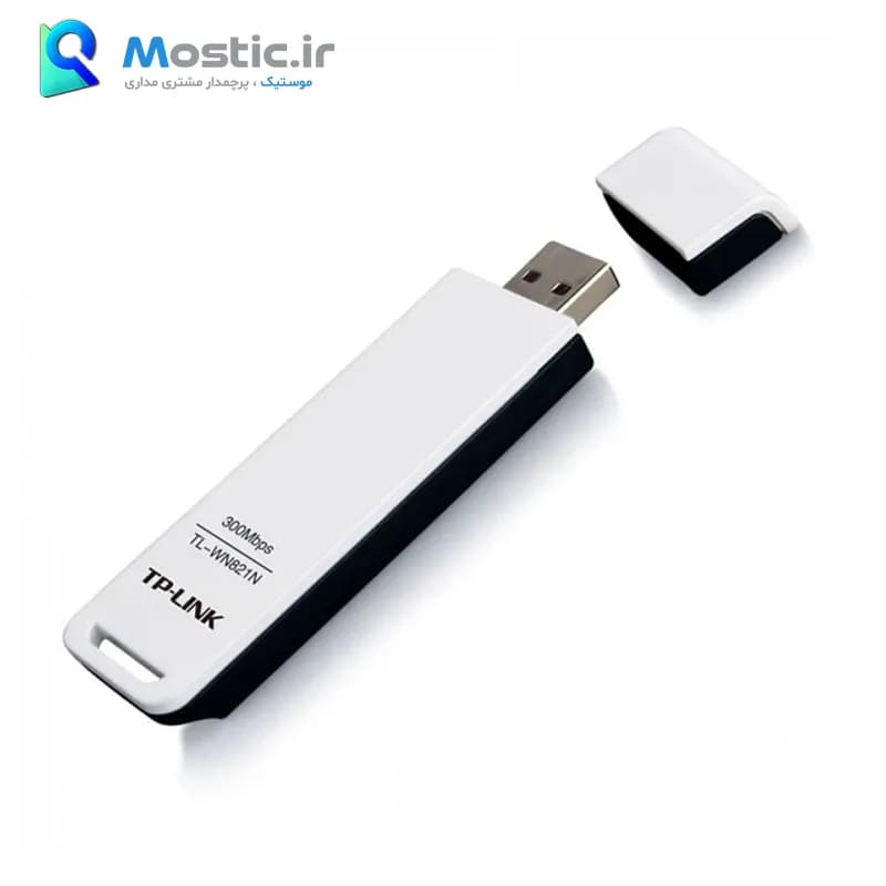کارت شبکه USB وایرلس (دانگل وای فای Wifi) تی پی-لینک مدل TL-WN821N سرعت انتقال داده 300Mbps — تصویر ۳