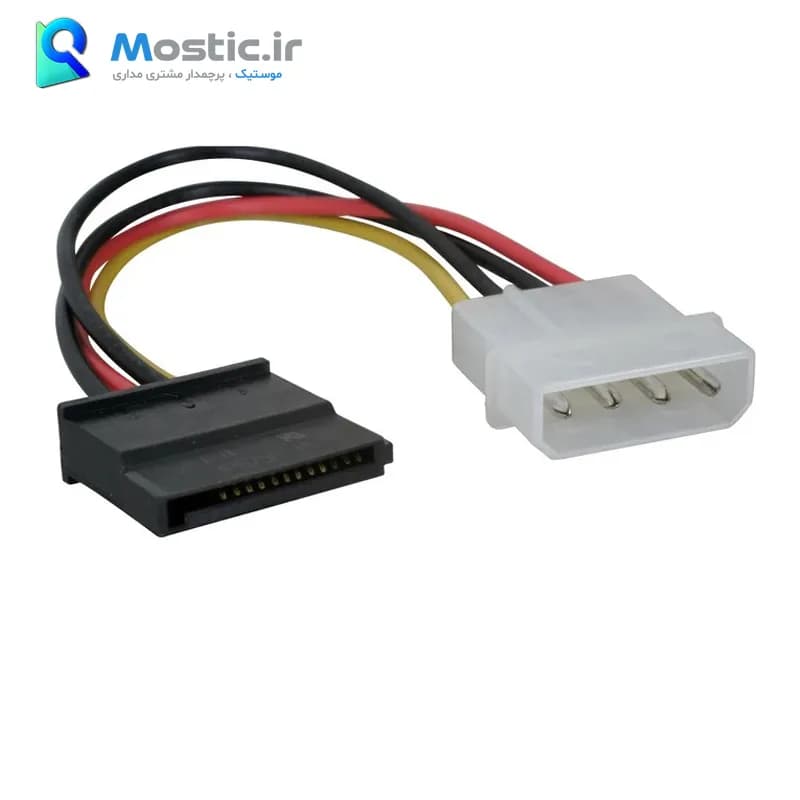 کابل تبدیل برق 4 پین به ساتا SATA رویال مدل Royal — تصویر ۷