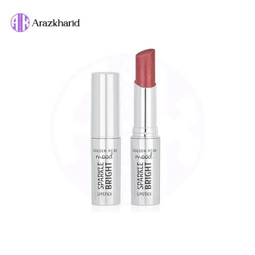 رژ لب براق و شاین دار گلدن رز Golden Rose مدل Sparkle Bright در رنگ بندی مختلف