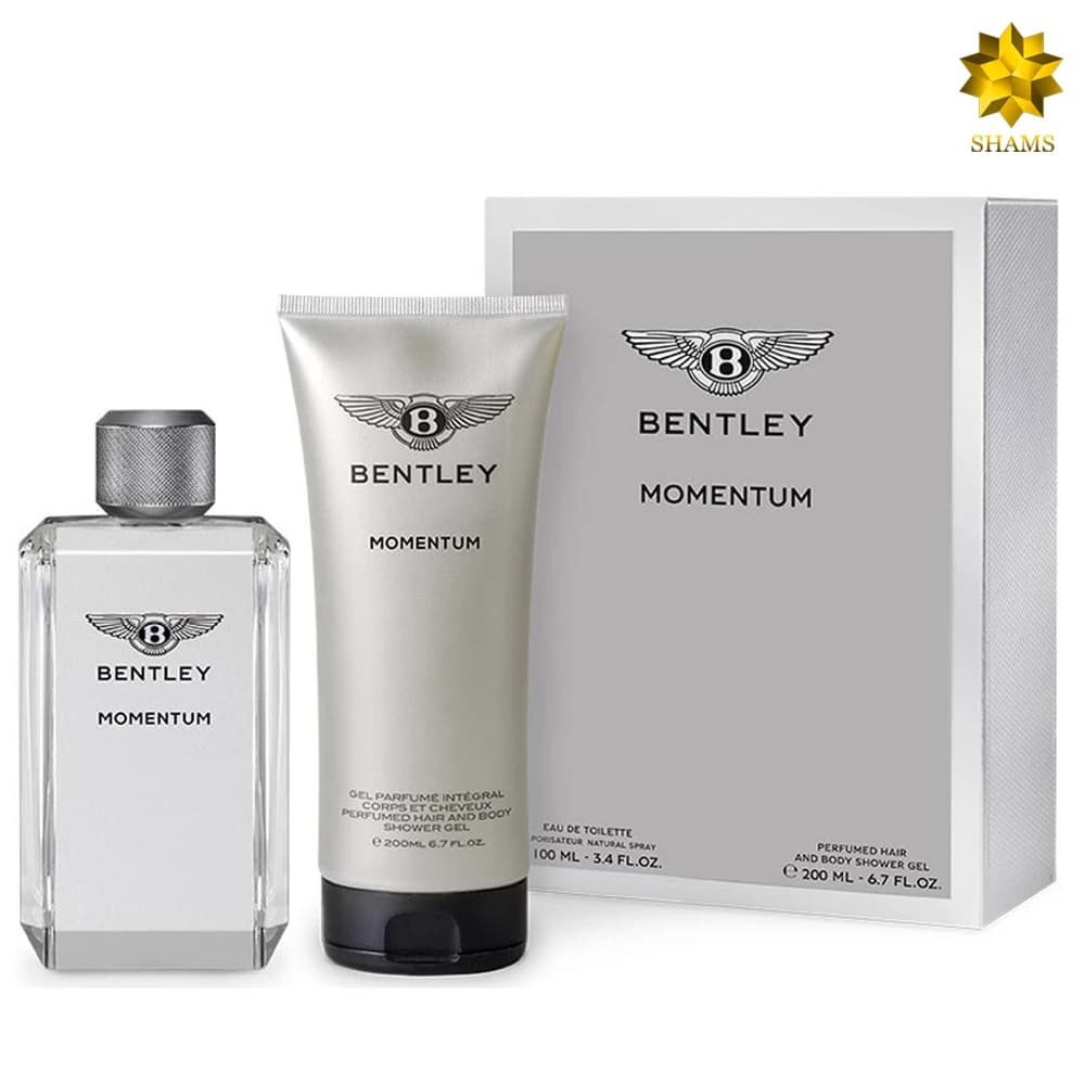 Bentley Momentum Edt 100ml ست همراه با ژل شستشوی بدن و عطر مو 200 میل — تصویر ۷