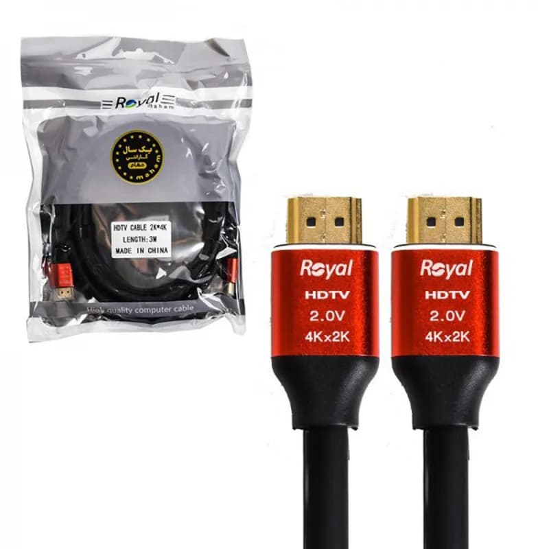 کابل HDMI رویال HDTV کیفیت 2K و 4K طول 1.5 متری — تصویر ۴