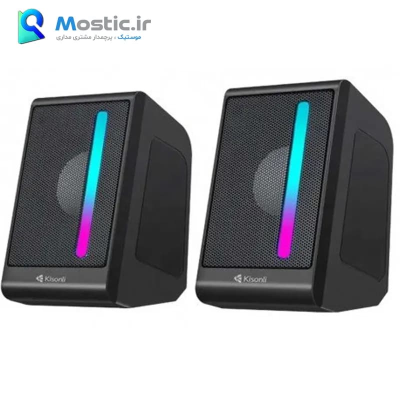 اسپیکر باسیم دسکتاپ گیمینگ کیسونلی مدل X16 نورپردازی RGB — تصویر ۱۱