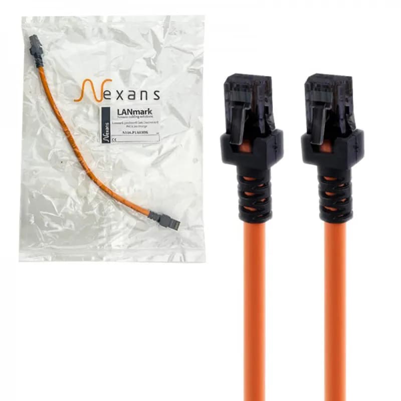 کابل شبکه CAT6 UTP نگزنس مدل N116.P1A03OK طول 0.3 متری