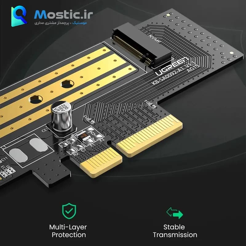 تبدیل M2 به PCle 3.0 4X یوگرین مدل CM302-70503 — تصویر ۹