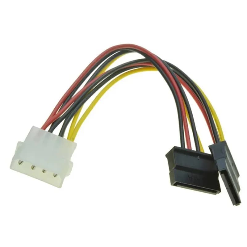 کابل تبدیل برق 4 پین Molex به دو خروجی ساتا مدل Dot طول 0.18 متر — تصویر ۲