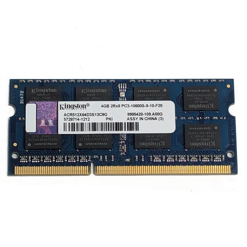 رم لپ تاپ DDR3 تک کاناله 1333-10600 مگاهرتز کینگستون مدل ACR512X64D3S13C9G ظرفیت 4 گیگابایت – بدون پک
