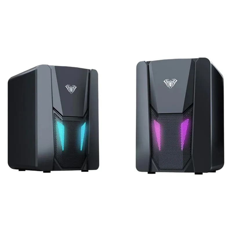اسپیکر باسیم دسکتاپ گیمینگ آئولا مدل N-108 نورپردازی RGB — تصویر ۱۰