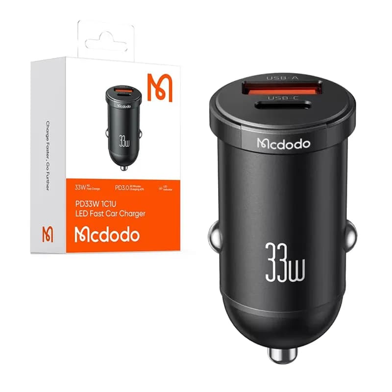 شارژر فندکی 33 وات مک دودو مدل CC-232 فناوری PD+QC