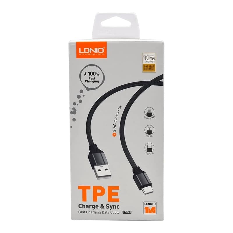 کابل شارژ Ldnio LS441 (Type-A to Type-C) طول 1 متر — تصویر ۴