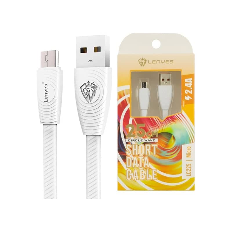 کابل شارژ لنیز Lenyes LC225 (type-A to Micro USB) طول 25 سانتیمتر