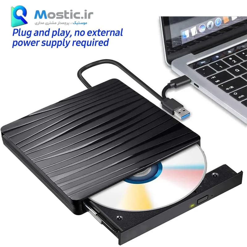 درایو DVD اکسترنال (دی وی دی رایتر اکسترنال) USB 3.0 و Type-C مدل CB31005 — تصویر ۸