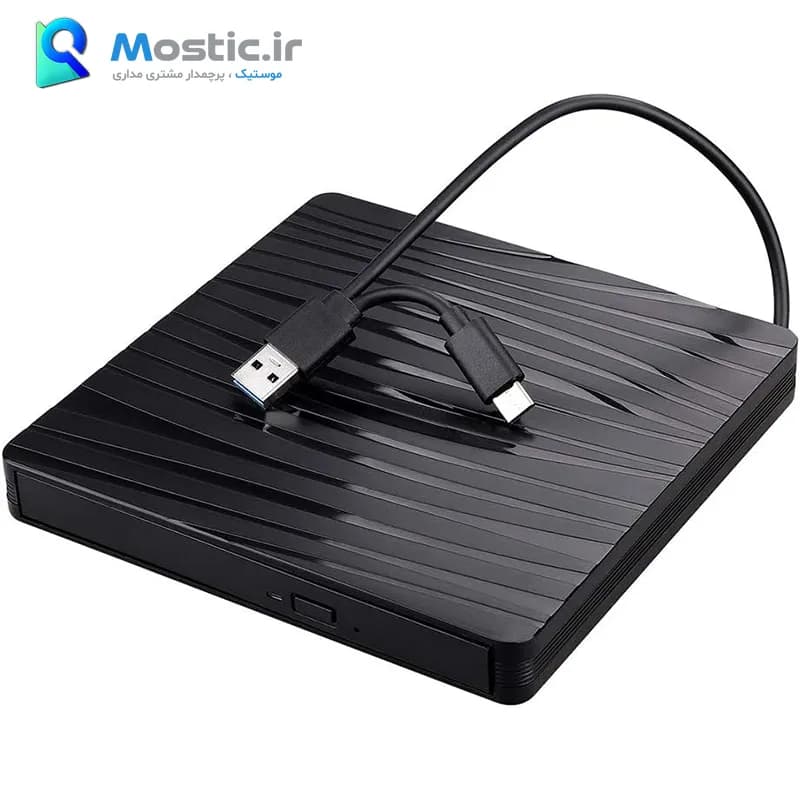 درایو DVD اکسترنال (دی وی دی رایتر اکسترنال) USB 3.0 و Type-C مدل CB31005 — تصویر ۳