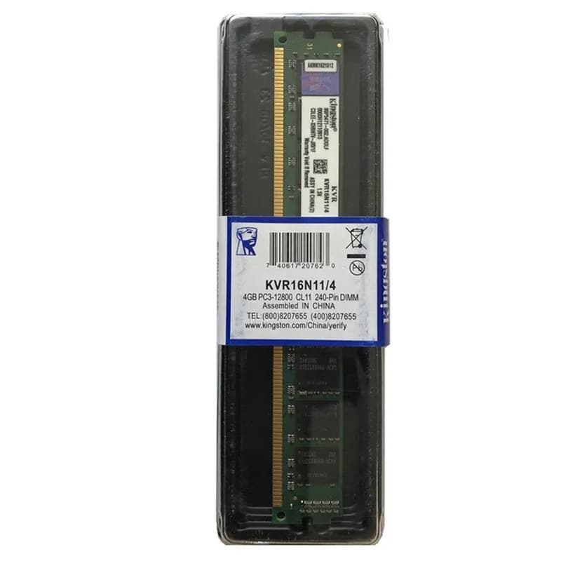رم دسکتاپ DDR3 تک کاناله 1600 مگاهرتز کینگستون مدل KVR16N11/8 ظرفیت 8 گیگابایت — تصویر ۶
