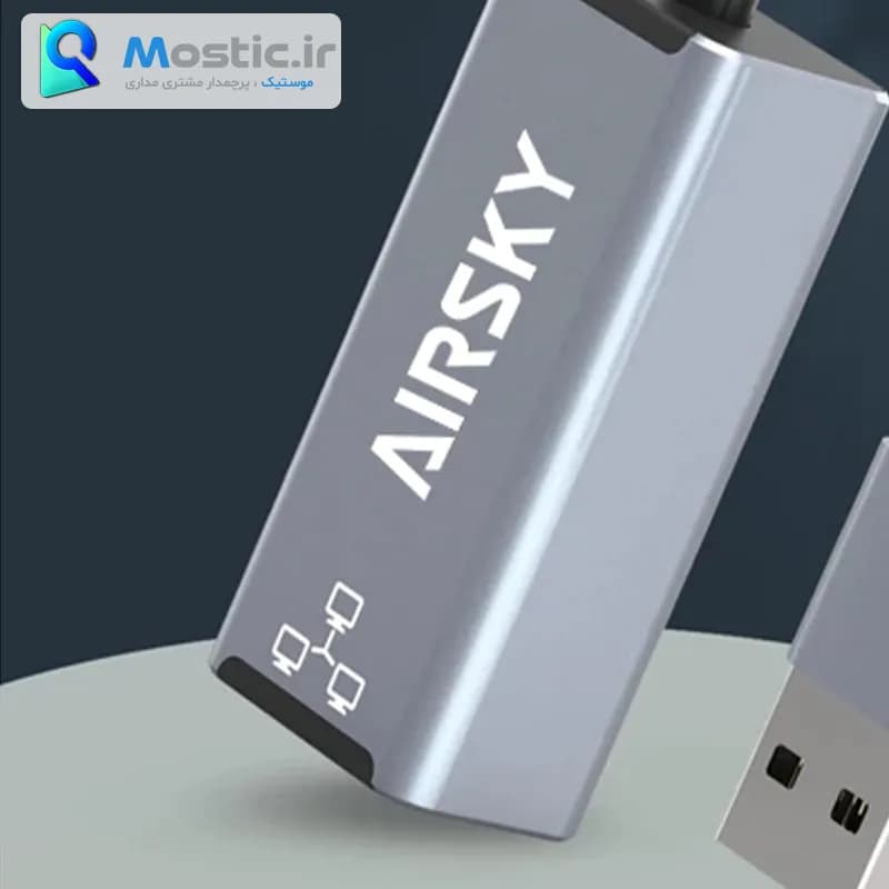 تبدیل USB-C تایپ سی و USB به LAN ایراسکای مدل HC-72S — تصویر ۳