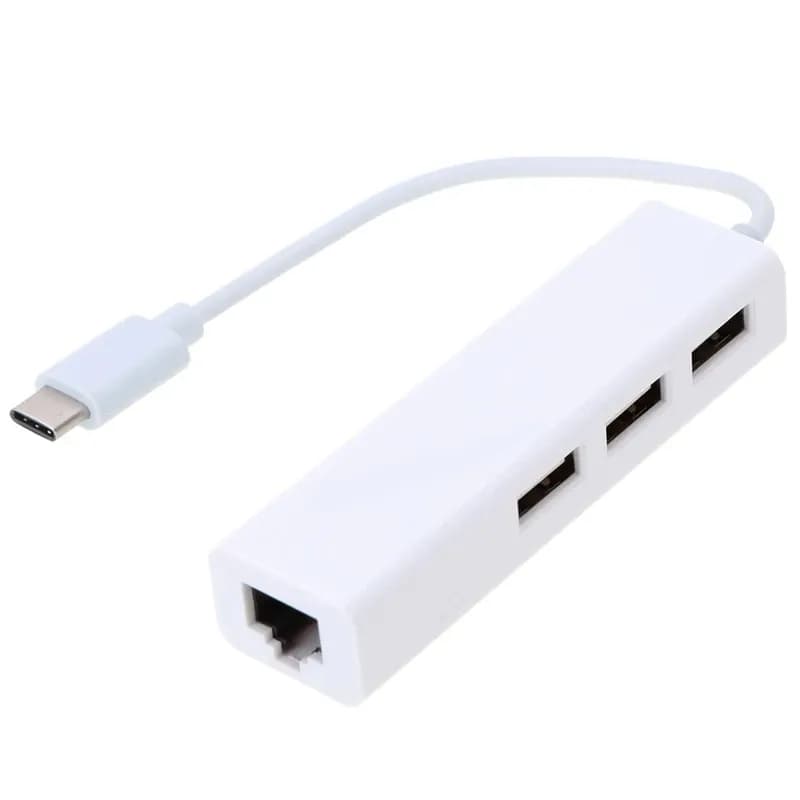 تبدیل USB-C تایپ سی به LAN و هاب USB رویال