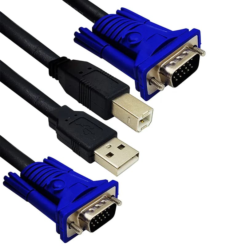 کابل کی وی ام USB VGA KVM آی فورتک طول 1.5 متری — تصویر ۶