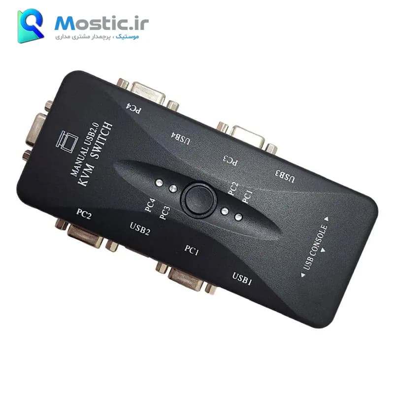 سوییچ 4 پورت کی وی ام USB VGA KVM آی فورتک مدل 4UK — تصویر ۱۱
