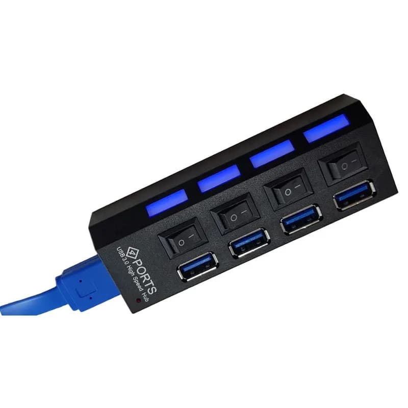 هاب 4 پورت USB 3.0 کلید دار گریت با سرعت 5Gbps — تصویر ۲
