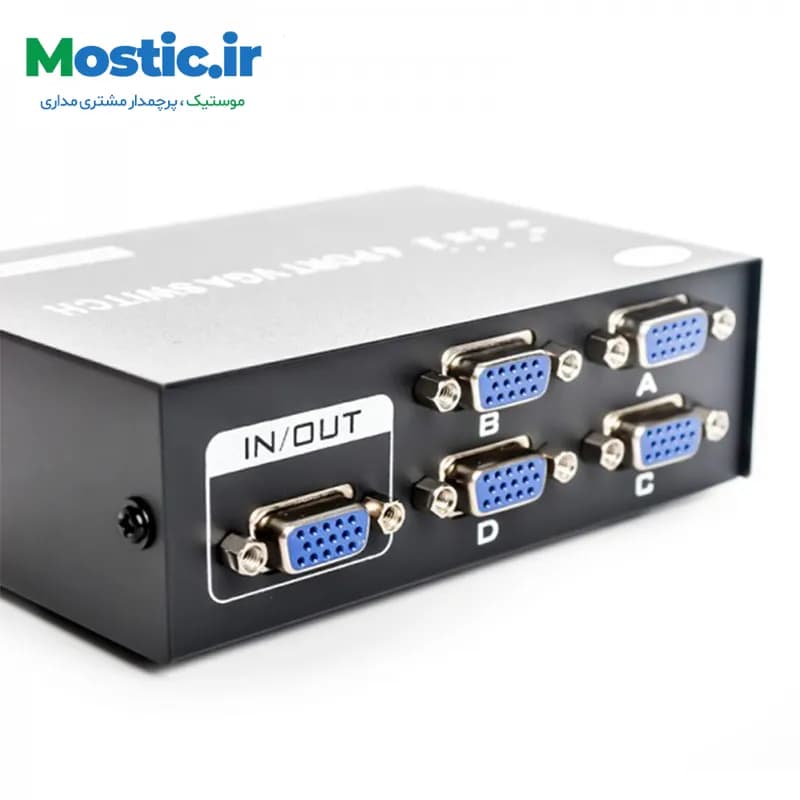 سوییچ 4 پورت VGA رویال مدل VGA-15-4 — تصویر ۳