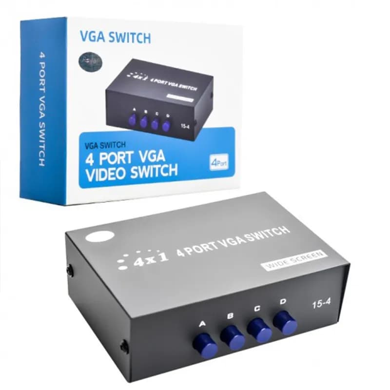سوییچ 4 پورت VGA رویال مدل VGA-15-4 — تصویر ۲
