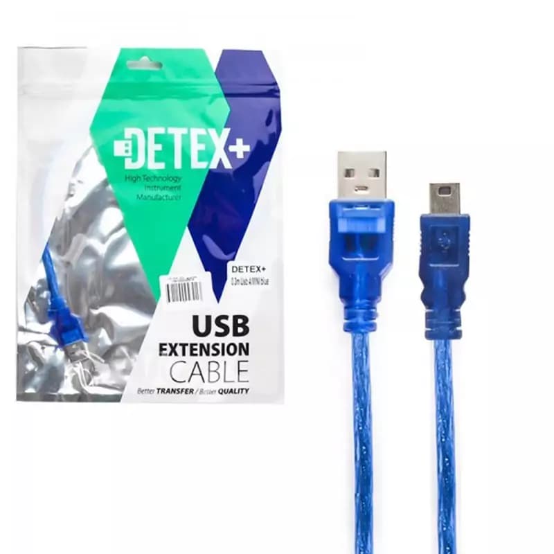 کابل تبدیل USB به Mini USB دیتکس پلاس طول 0.3 متری — تصویر ۶