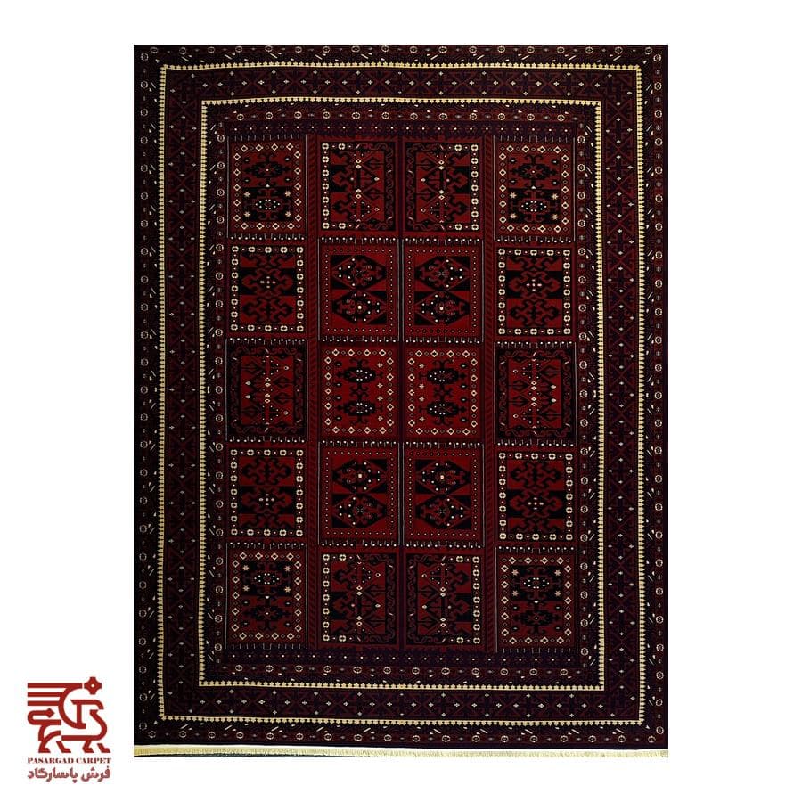 فرش خشتی قرمز هفتصد شانه کد 7002r
