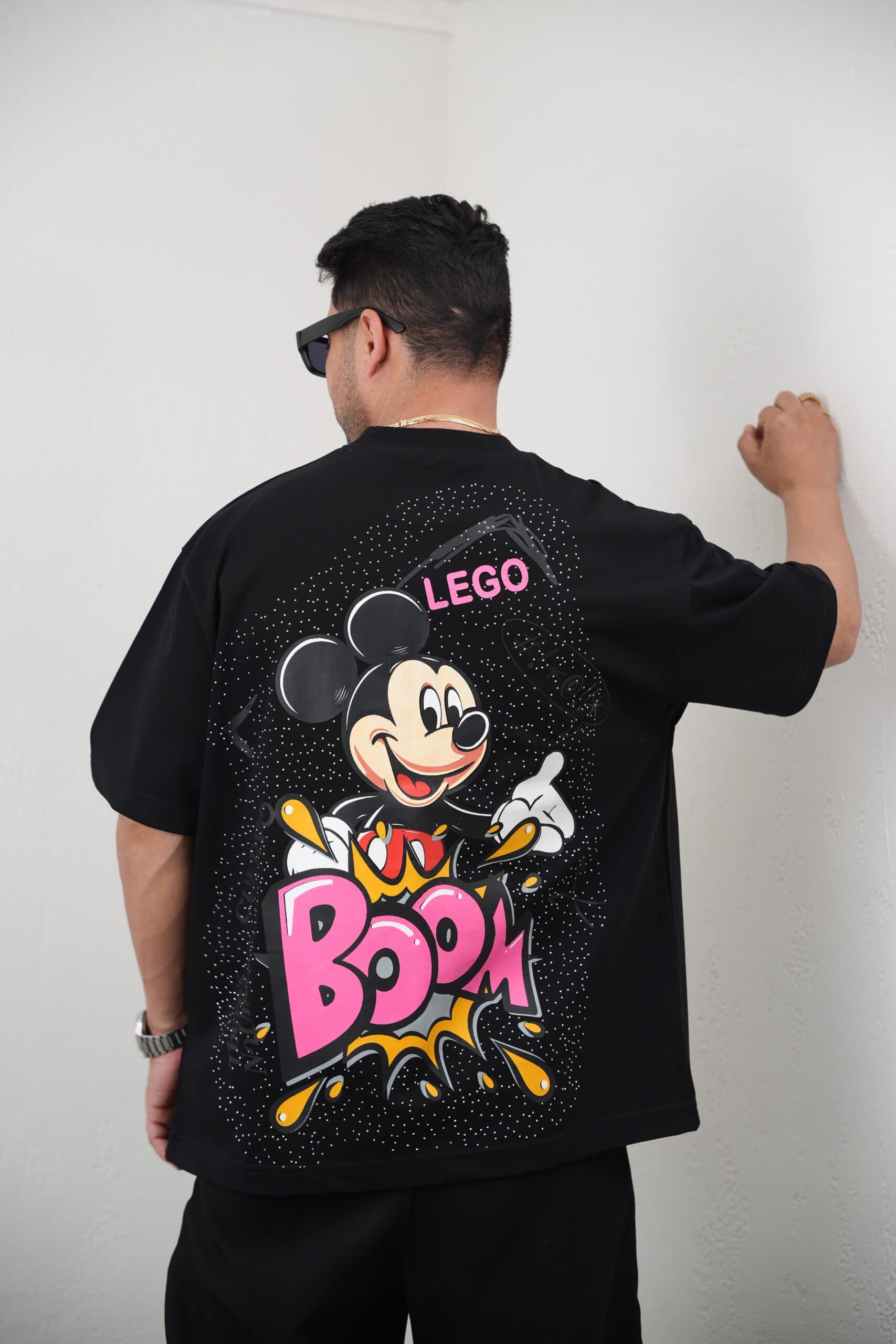 تیشرت مردانه کاستوم شده Mickey Mouse