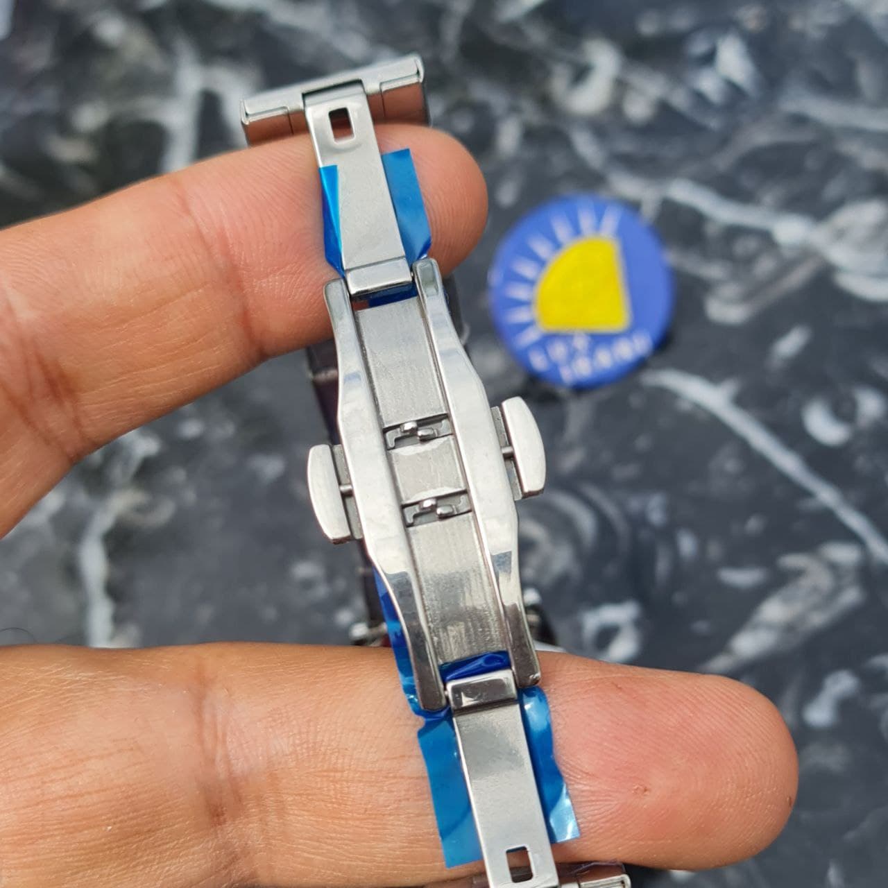 ساعت مردانه DW کد 5914 نقره ای صفحه مشکی — تصویر ۷