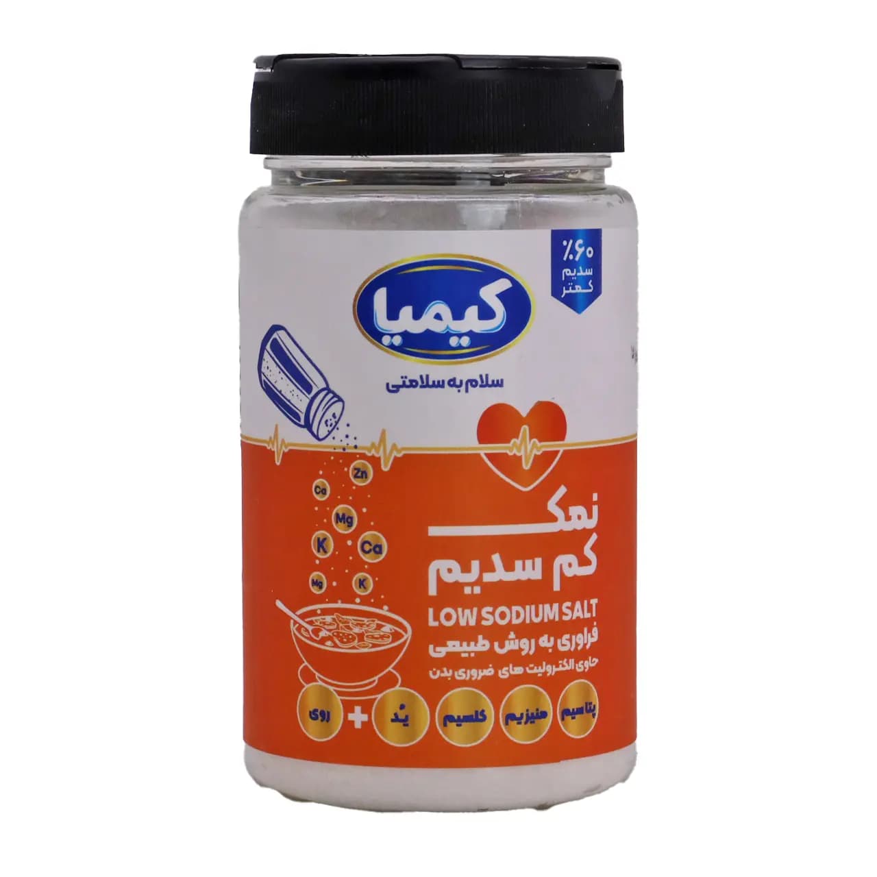 نمک کم سدیم حاوی روی کیمیا 500 گرم