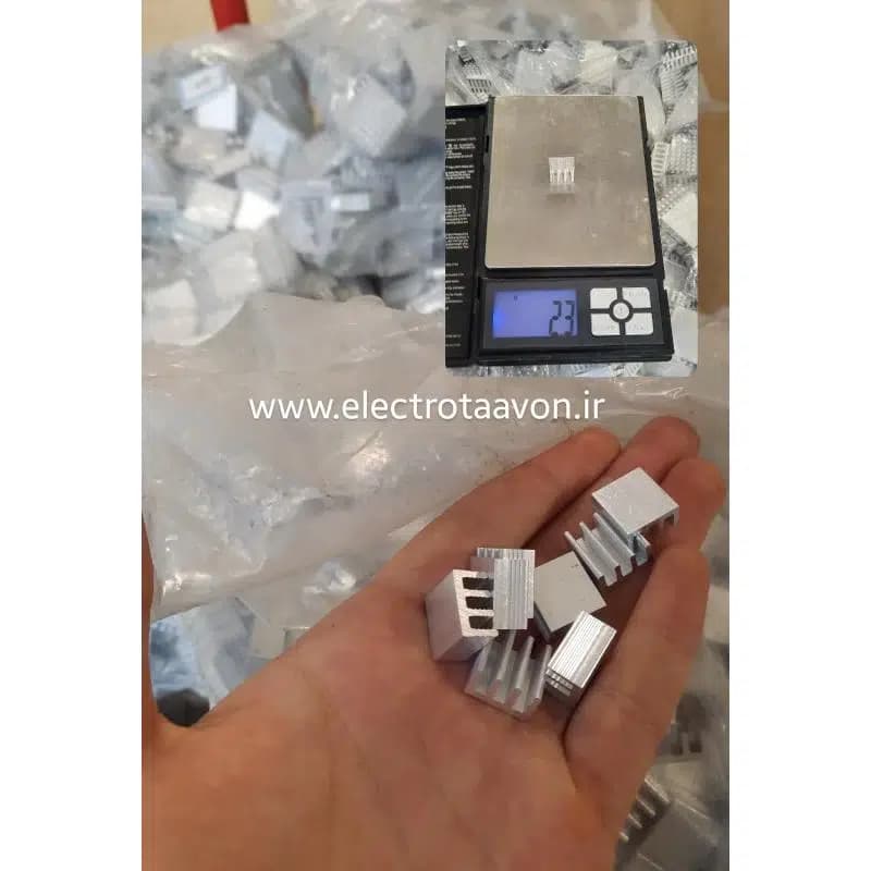 هیت سینک آلومینیومی 9x14x14mm فروش عمده — تصویر ۳