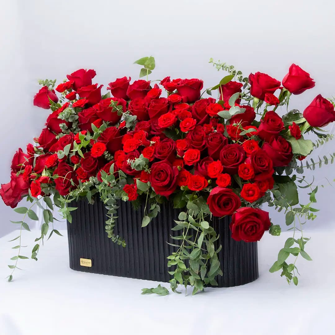 باکس گل رز قرمز کد 23554 | باختر — تصویر ۴