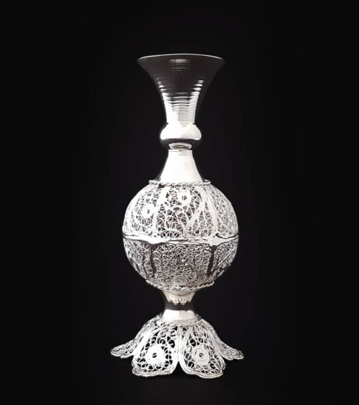 گلدان فانتزی شماره ۲ ملیله کاری