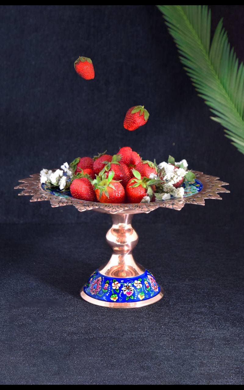 شیرینی خوری لبه شبکه سایز ۲ مس و پرداز
