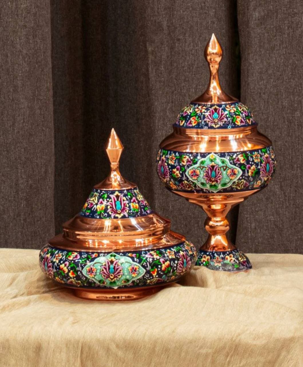 شکلات خوری بزرگ مس و پرداز