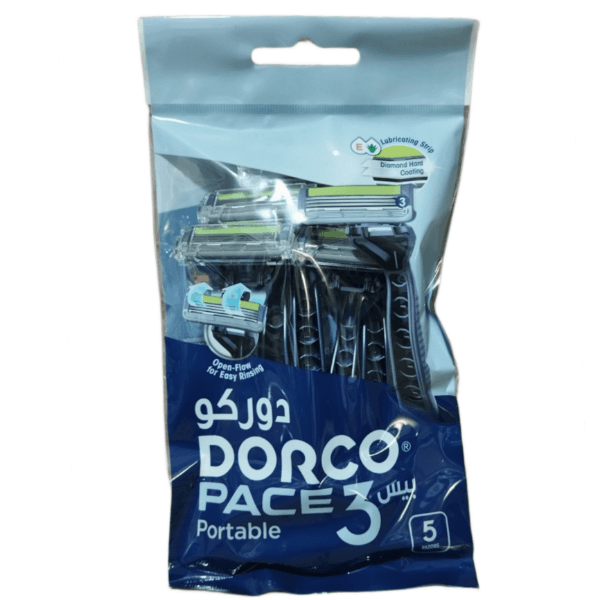 خودتراش( ژیلت) سه لبه(تیغ) دورکو DORKO PACE 3 پنج عددی