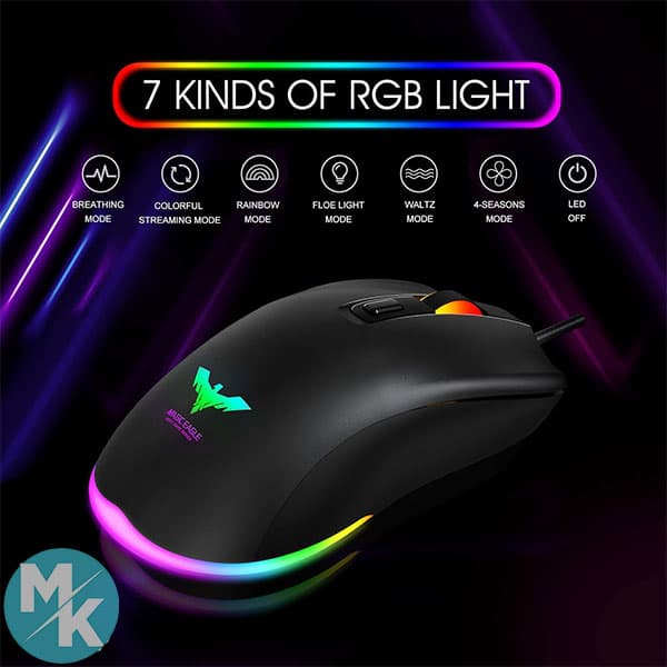 پک کیبورد و ماوس و هدست برند havit مدل HV-KB392L — تصویر ۵
