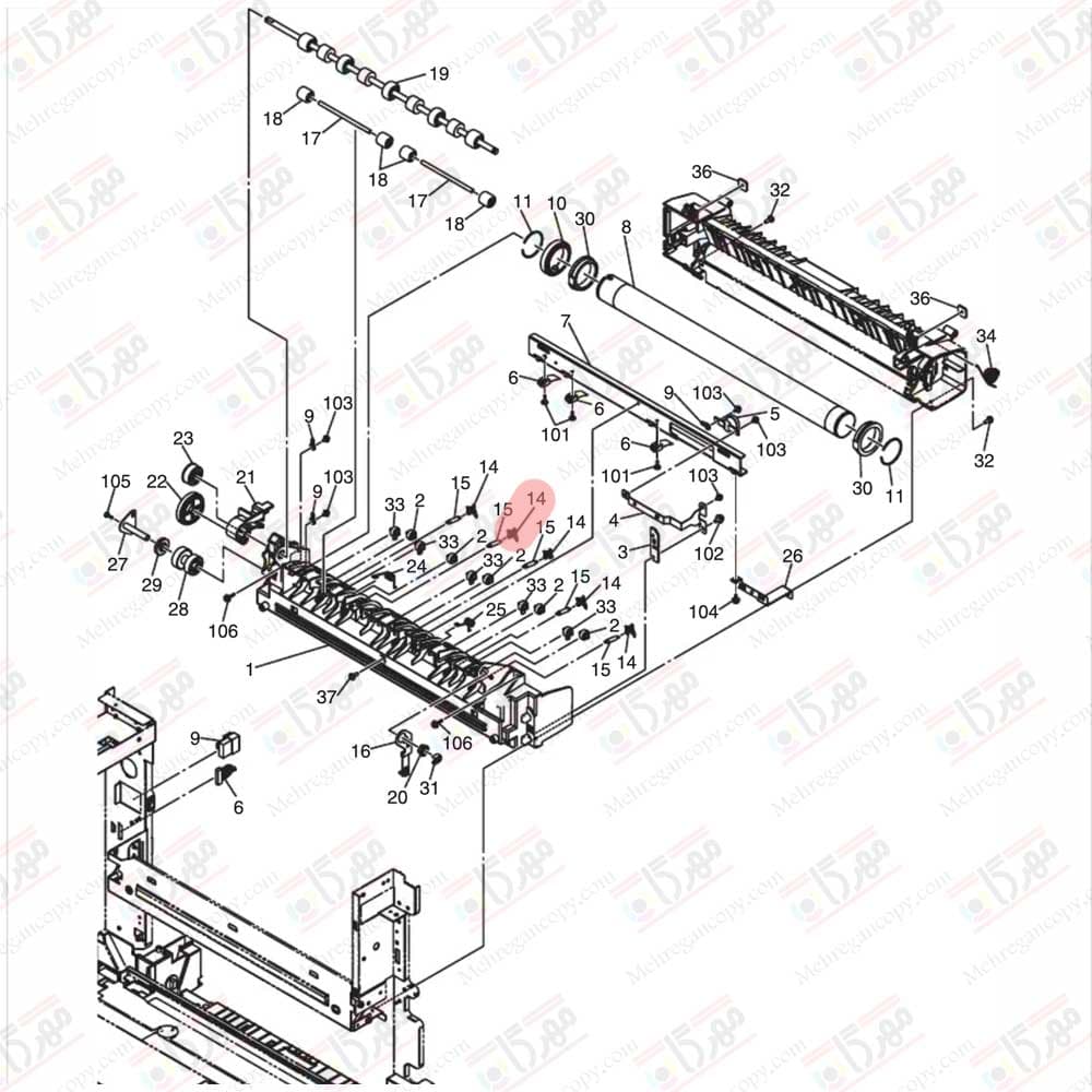 ناخنک کپی توشیبا Toshiba E-Studio 163/166/181 درجه یک (تکی) — تصویر ۵