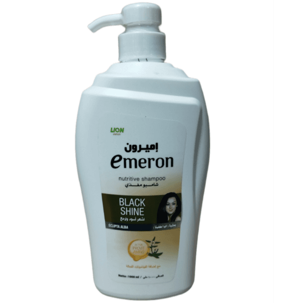 شامپو امیرون مخصوص موهای مشکی براق کننده مو emeron black shine حجم 1000 میل