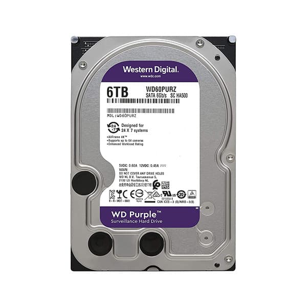 هارددیسک اینترنال وسترن دیجیتال مدل Purple WD63PURZ ظرفیت 6 ترابایت — تصویر ۹
