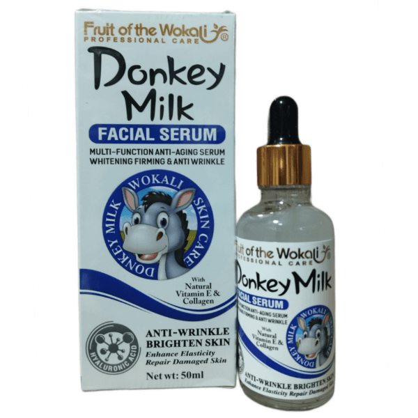 سرم سفید کننده و ضد پیری شیر الاغ ووکالی Donkey Milk Wokali حجم 50 میل اصلی — تصویر ۸