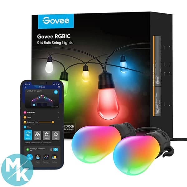 چراغ‌های ریسه‌ ای هوشمند برند Govee مدل H7020 اپن باکس