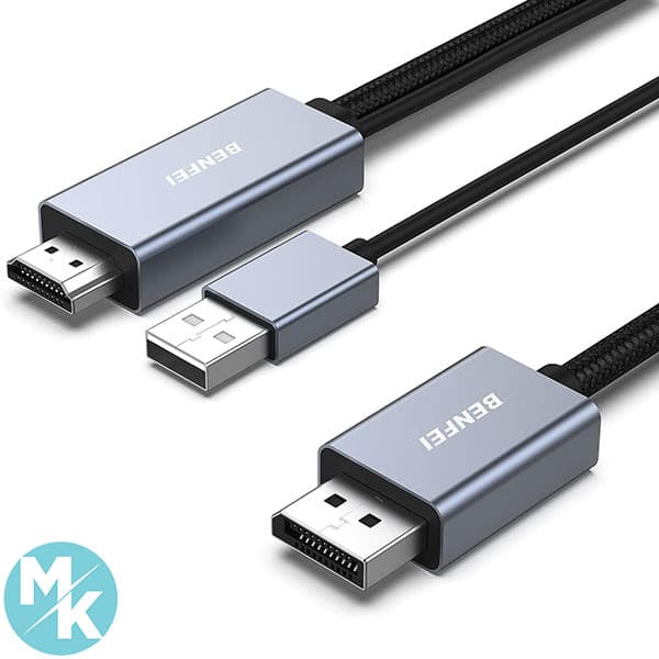 مبدل HDMI به DisplayPort برند BENFEI مدل 000344grey