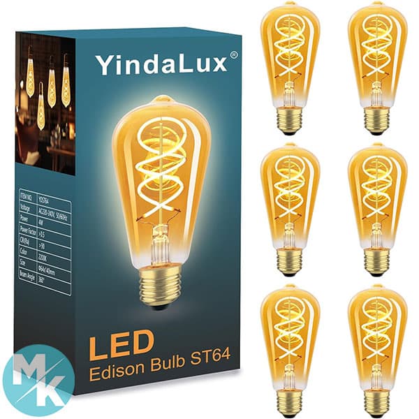 پک لامپ LED ادیسونی برند YindaLux مدل ST64 — تصویر ۲