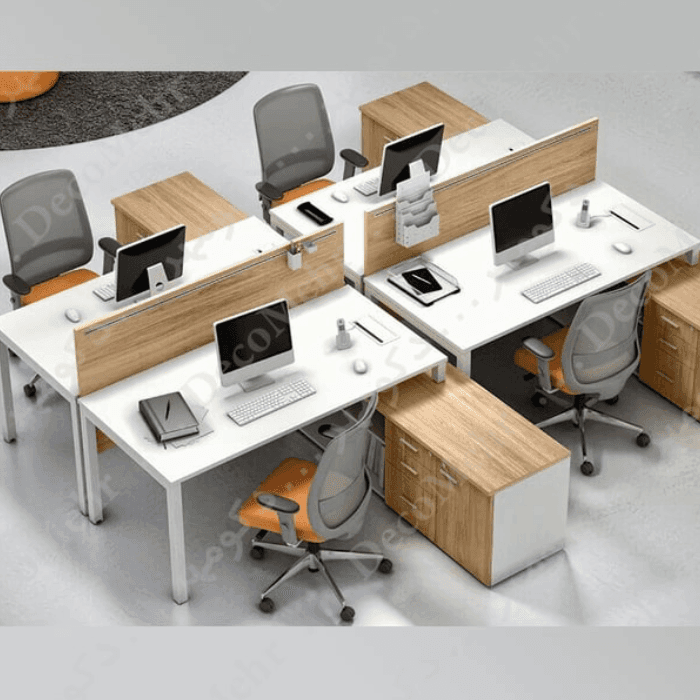 میز کار گروهی 4 نفره ال مدل WS-44